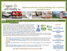 Tablet Screenshot of organicandhealthy.com